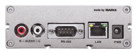 Barix Exstreamer-120:  IP-Audio Decoder with LCD Display and Micro SD slot.